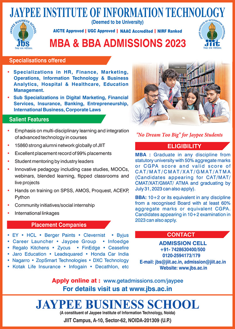 GD/PI Details | Jaypee Business School Noida | Jaypee Business School ...