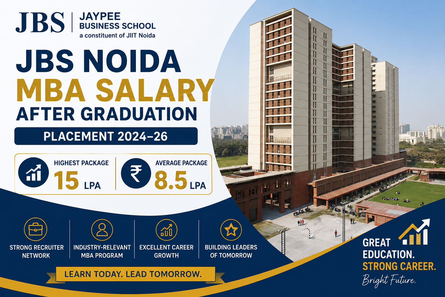 JBS Noida MBA salary after graduation