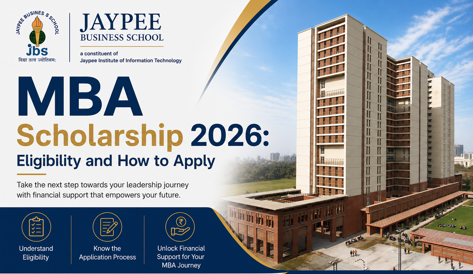 MBA Scholarship 2026: Eligibility and How to Apply | Jaypee Business School